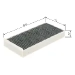 Filter, vazduh unutrašnjeg prostora BOSCH 1 987 435 582 IC-G0U16H