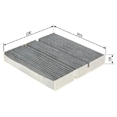 Filter, vazduh unutrašnjeg prostora BOSCH 1 987 435 609 IC-G0SG8L