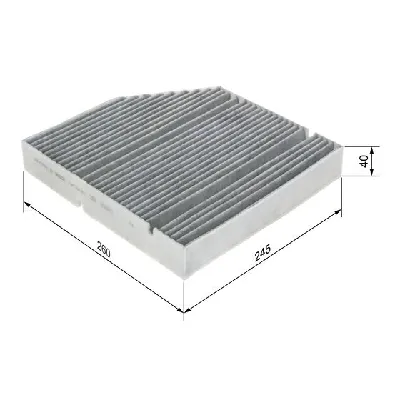 Filter, vazduh unutrašnjeg prostora BOSCH 1 987 435 617 IC-G0XD0H