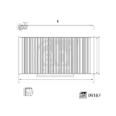 Filter, vazduh unutrašnjeg prostora FEBI FE09187 IC-273245