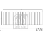 Filter, vazduh unutrašnjeg prostora FEBI FE173019 IC-G0PDB7