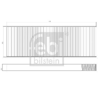 Filter, vazduh unutrašnjeg prostora FEBI FE173019 IC-G0PDB7