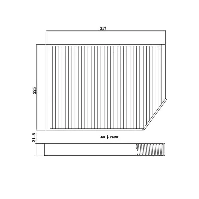 Filter, vazduh unutrašnjeg prostora FEBI FE174437 IC-G0S9HZ