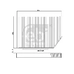 Filter, vazduh unutrašnjeg prostora FEBI FE174437 IC-G0S9HZ