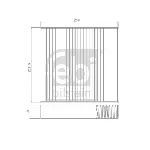 Filter, vazduh unutrašnjeg prostora FEBI FE174913 IC-G0RKFY