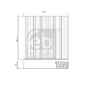 Filter, vazduh unutrašnjeg prostora FEBI FE174913 IC-G0RKFY