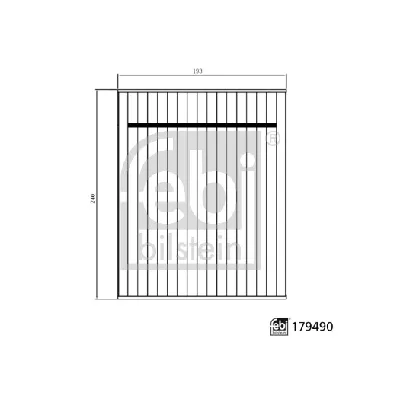 Filter, vazduh unutrašnjeg prostora FEBI FE179490 IC-G0YNXT