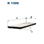 Filter, vazduh unutrašnjeg prostora FILTRON K 1000 IC-ADDFF4