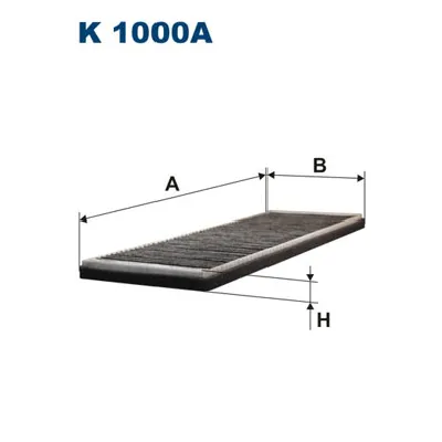 Filter, vazduh unutrašnjeg prostora FILTRON K 1000A IC-538149