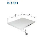 Filter, vazduh unutrašnjeg prostora FILTRON K 1001 IC-538150