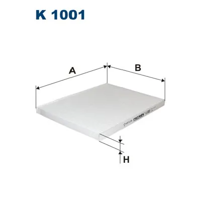 Filter, vazduh unutrašnjeg prostora FILTRON K 1001 IC-538150