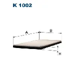 Filter, vazduh unutrašnjeg prostora FILTRON K 1002 IC-538152