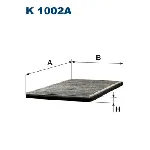 Filter, vazduh unutrašnjeg prostora FILTRON K 1002A IC-538153