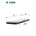 Filter, vazduh unutrašnjeg prostora FILTRON K 1004 IC-ADDFC5