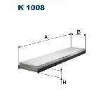 Filter, vazduh unutrašnjeg prostora FILTRON K 1008 IC-ADDFEC