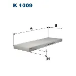 Filter, vazduh unutrašnjeg prostora FILTRON K 1009 IC-ADDFF5
