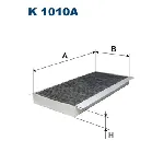 Filter, vazduh unutrašnjeg prostora FILTRON K 1010A IC-538107