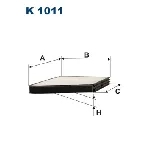 Filter, vazduh unutrašnjeg prostora FILTRON K 1011 IC-538854