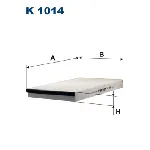 Filter, vazduh unutrašnjeg prostora FILTRON K 1014 IC-538156