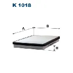 Filter, vazduh unutrašnjeg prostora FILTRON K 1018 IC-538275