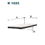 Filter, vazduh unutrašnjeg prostora FILTRON K 1023 IC-538315
