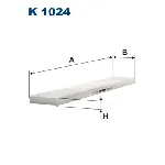 Filter, vazduh unutrašnjeg prostora FILTRON K 1024 IC-538108