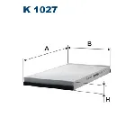 Filter, vazduh unutrašnjeg prostora FILTRON K 1027 IC-538684