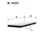 Filter, vazduh unutrašnjeg prostora FILTRON K 1031 IC-538184