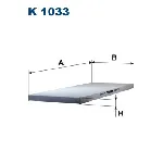 Filter, vazduh unutrašnjeg prostora FILTRON K 1033 IC-538244