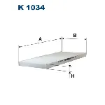 Filter, vazduh unutrašnjeg prostora FILTRON K 1034 IC-538245