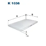 Filter, vazduh unutrašnjeg prostora FILTRON K 1036 IC-537965
