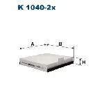 Filter, vazduh unutrašnjeg prostora FILTRON K 1040-2X IC-538317