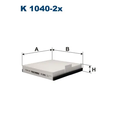 Filter, vazduh unutrašnjeg prostora FILTRON K 1040-2X IC-538317