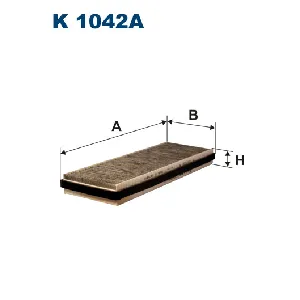 Filter, vazduh unutrašnjeg prostora FILTRON K 1042A IC-538798