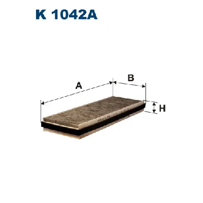 Filter, vazduh unutrašnjeg prostora FILTRON K 1042A IC-538798