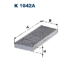 Filter, vazduh unutrašnjeg prostora FILTRON K 1042A IC-538798