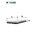 Filter, vazduh unutrašnjeg prostora FILTRON K 1045 IC-219847