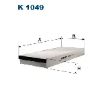 Filter, vazduh unutrašnjeg prostora FILTRON K 1049 IC-538774