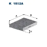 Filter, vazduh unutrašnjeg prostora FILTRON K 1052A IC-G0R0XD