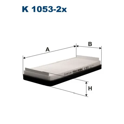 Filter, vazduh unutrašnjeg prostora FILTRON K 1053-2X IC-538041
