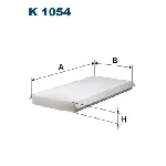 Filter, vazduh unutrašnjeg prostora FILTRON K 1054 IC-ADDFED