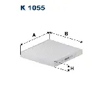 Filter, vazduh unutrašnjeg prostora FILTRON K 1055 IC-ADDFF6