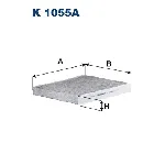 Filter, vazduh unutrašnjeg prostora FILTRON K 1055A IC-G0KDDO