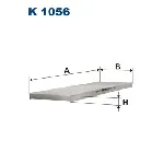 Filter, vazduh unutrašnjeg prostora FILTRON K 1056 IC-538649