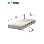 Filter, vazduh unutrašnjeg prostora FILTRON K 1058 IC-538321