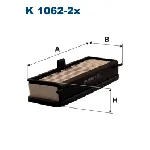 Filter, vazduh unutrašnjeg prostora FILTRON K 1062-2X IC-538650