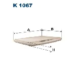 Filter, vazduh unutrašnjeg prostora FILTRON K 1067 IC-538322