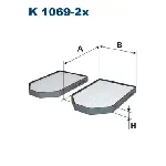 Filter, vazduh unutrašnjeg prostora FILTRON K 1069-2X IC-537973