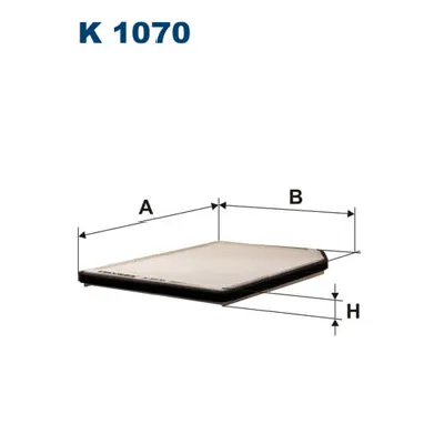 Filter, vazduh unutrašnjeg prostora FILTRON K 1070 IC-538323