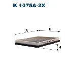 Filter, vazduh unutrašnjeg prostora FILTRON K 1075A-2X IC-538188